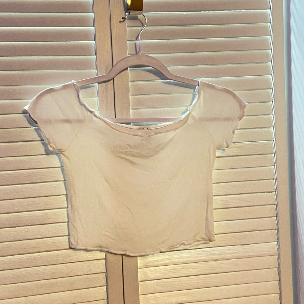 Top Destinations By Adam & Eve White Crop Top